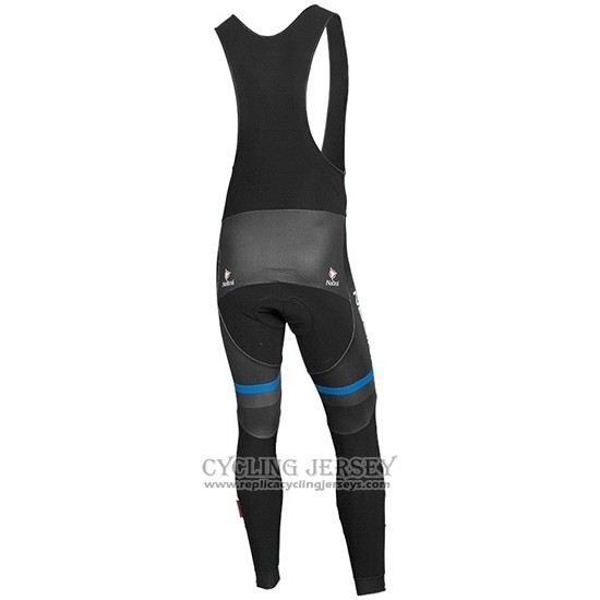 2019 Cycling Jersey Nalini Black Blue Long Sleeve And Bib Tight